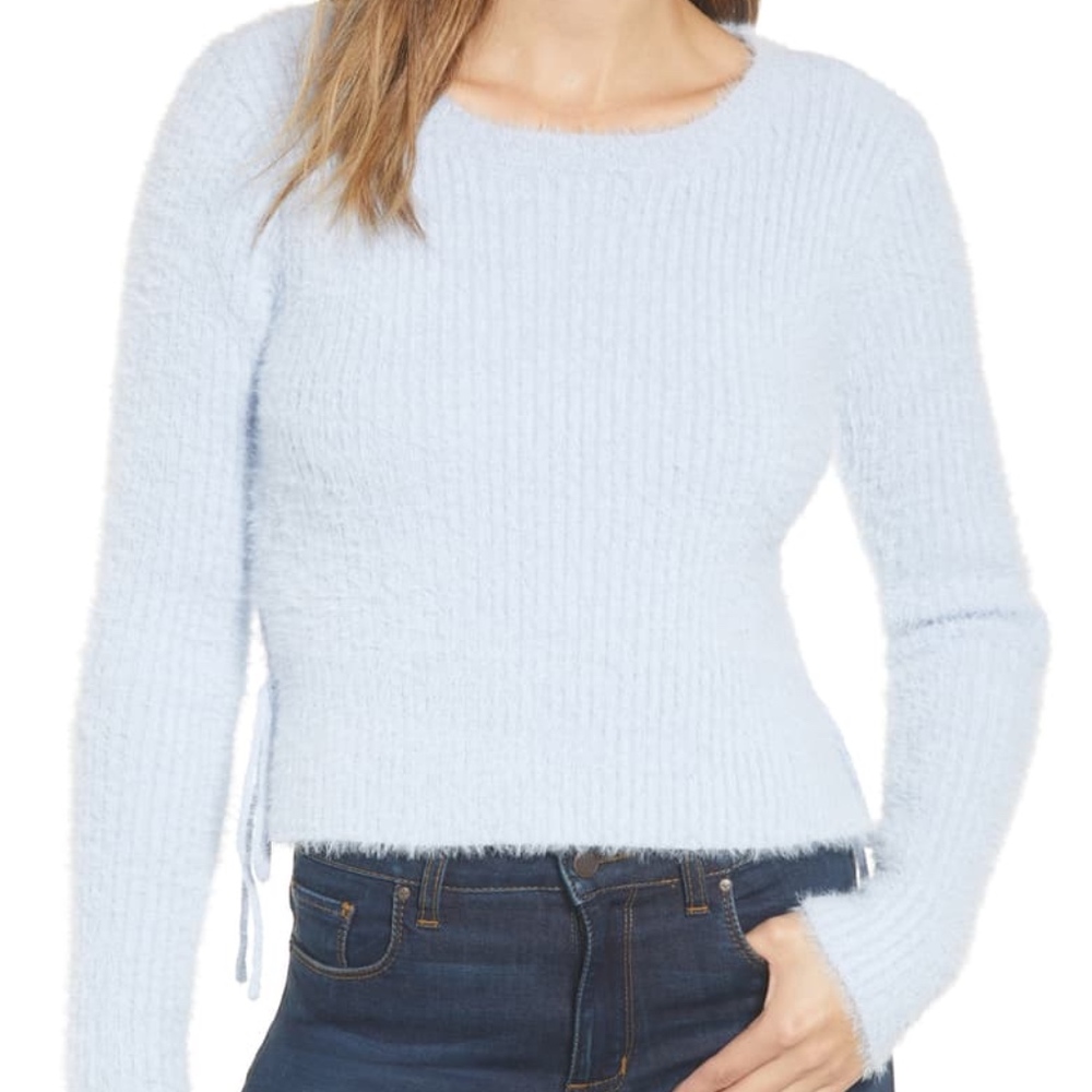 Ten Sixty Sherman Fuzzy Side Tie Sweater